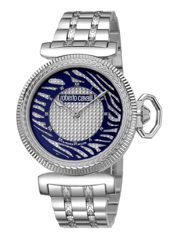 Roberto Cavalli Silver Dial Stainless Steel Ladies Watch RV1L056M0046 - ROBERTO CAVALLI - BALAAN 1