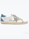 Glitter Star Low Top Sneakers Blue White - GOLDEN GOOSE - BALAAN 2