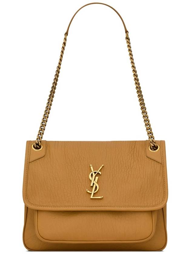 Nikki Medium Chain Shoulder Bag Brown - SAINT LAURENT - BALAAN 2