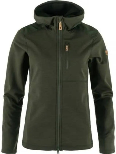 Women's Keb Fleece Hoodie Deep Forest - FJALL RAVEN - BALAAN 2