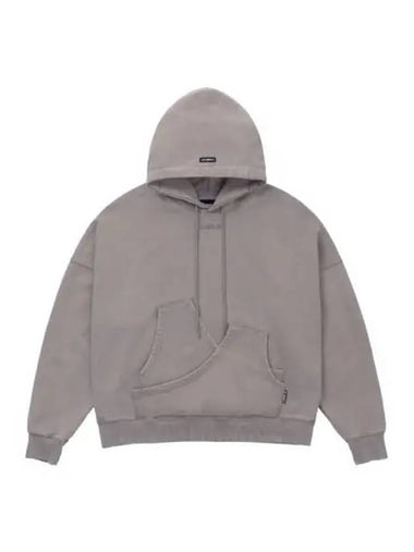 Curve Pocket Washed Hoodie Dirty Beige - AJOBYAJO - BALAAN 1