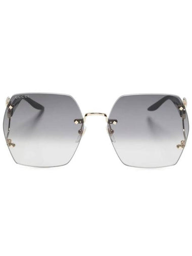 Double G Oversized Frame Sunglasses GG1562S - GUCCI - BALAAN 1