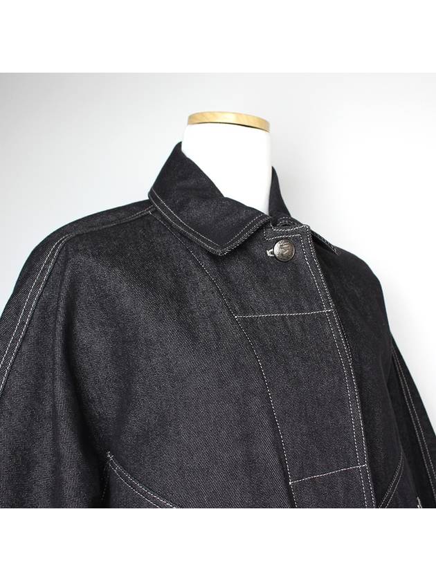 Black denim overfit coat 66 77 - MAX MARA - BALAAN 4