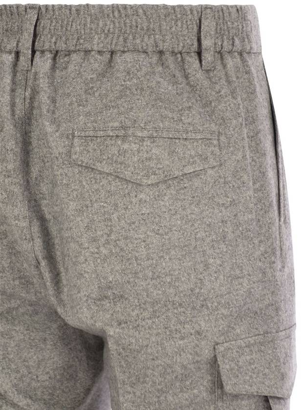 Wool, silk and cashmere jogger trousers - PESERICO - BALAAN 4