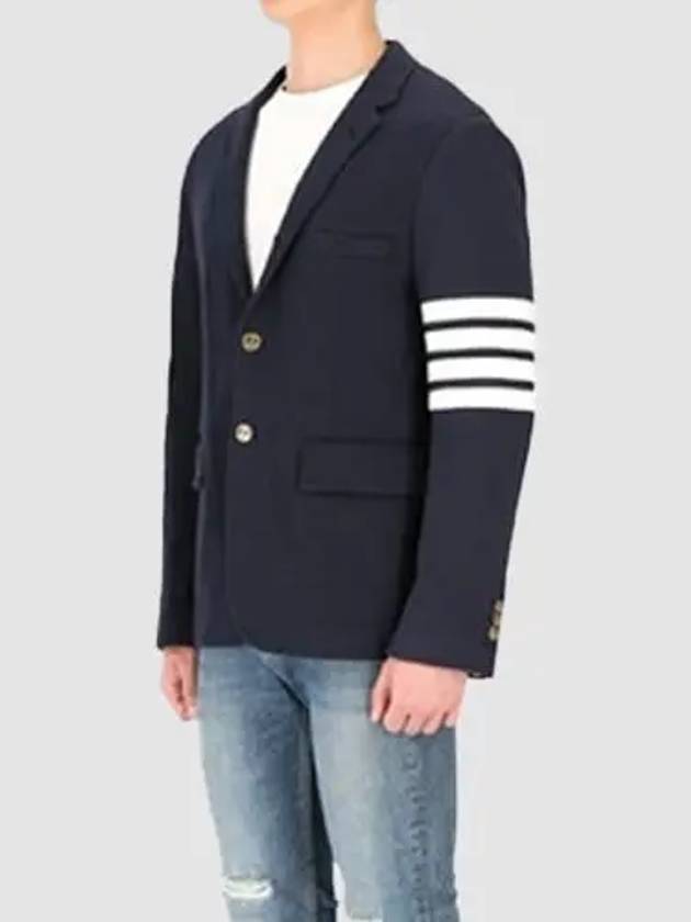 Men's 4 Bar Classic Loopback Sports Jacket Navy - THOM BROWNE - BALAAN 4