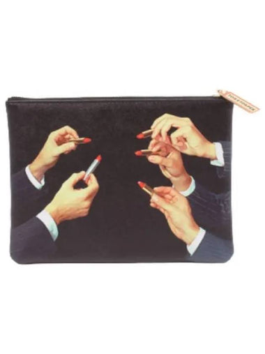 TP Case Lipstick Black 21x155 3 Bag Pouch - SELETTI - BALAAN 1