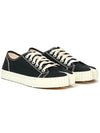 Tabi Canvas Low Top Sneakers Black - MAISON MARGIELA - BALAAN 4