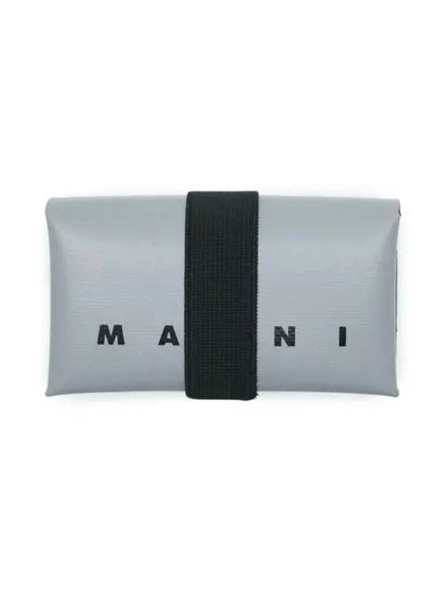 Logo Banded Coin Card Wallet Grey - MARNI - BALAAN 2