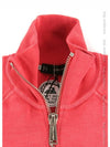 Logo Cotton Zip-Up Jacket Pink - DSQUARED2 - BALAAN 6