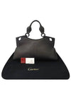 Black leather shoulder bag - CARTIER - BALAAN 1