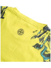 Men's Marvel Print Round Short Sleeve TShirt Yellow - STONE ISLAND - BALAAN 4