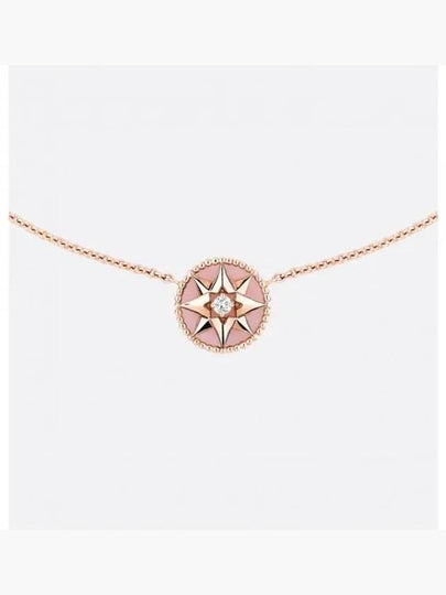 Rose Des Vents Diamond Opal Necklace Gold Pink - DIOR - BALAAN 2