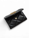 19 Snap card wallet black gold AP1790 - CHANEL - BALAAN 3