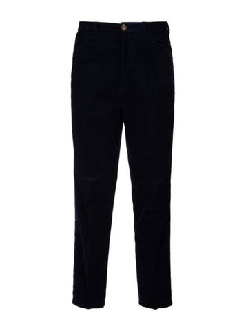 Corduroy Straight Pants Black - BRUNELLO CUCINELLI - BALAAN 1