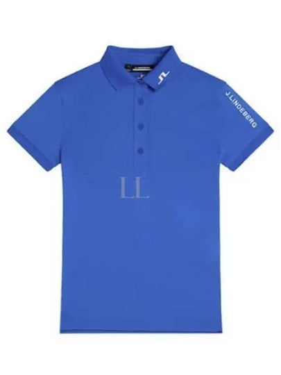 Tour Tech Short Sleeve Polo Shirt Blue - J.LINDEBERG - BALAAN 2