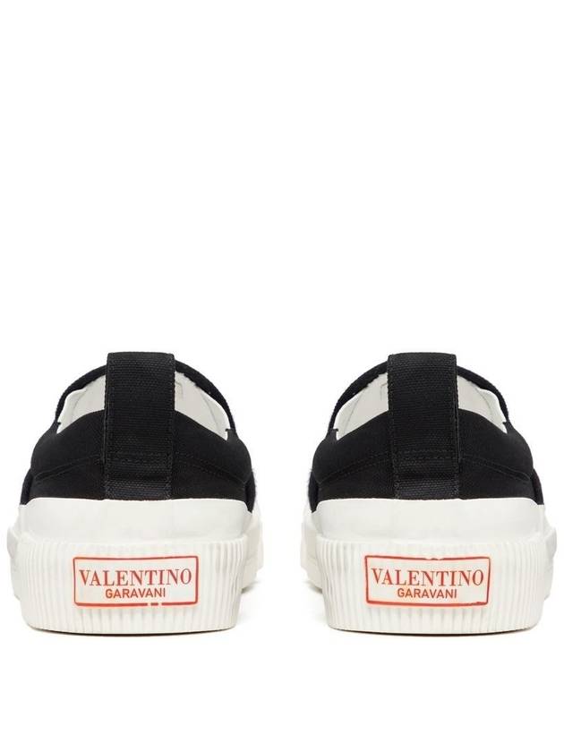 VLTN Canvas Slip-On Black - VALENTINO - BALAAN 5