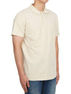 Men's Bron Collar Cotton Short Sleeve Polo Shirt Beige - THEORY - BALAAN 4