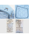 Diamond Recycled Nylon Quilted Hooded Jacket Denim Blue - BURBERRY - BALAAN 7