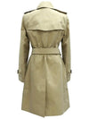 Women's Mid-Length Kensington Heritage Trench Coat Beige - BURBERRY - BALAAN.