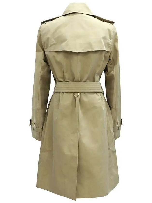 Women's Mid-Length Kensington Heritage Trench Coat Beige - BURBERRY - BALAAN.