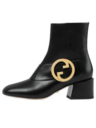 Blondie Leather Walker Boots Black - GUCCI - BALAAN 2