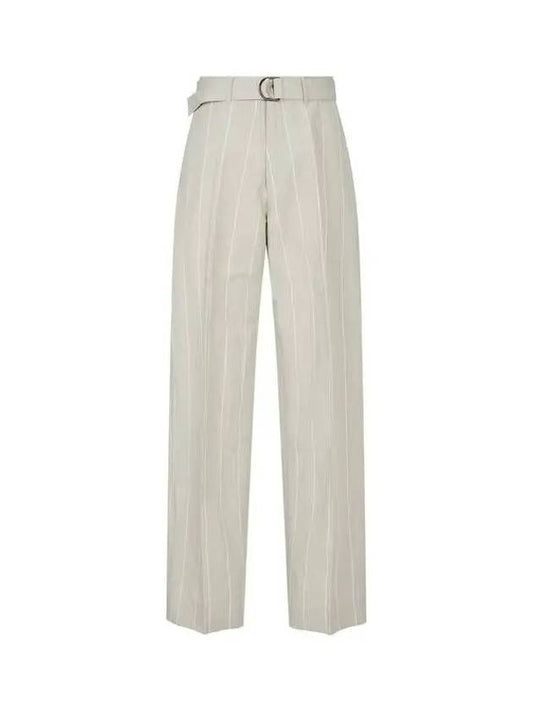 Belted striped pants light khaki 270120 - PAUL SMITH - BALAAN 1