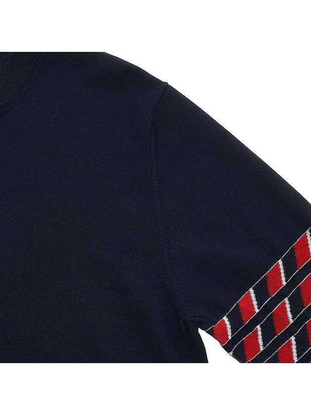 4 Bar Lobster Intarsia Wool Sweatshirt Navy - THOM BROWNE - BALAAN 6