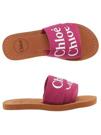 C20136 49L Woody Logo Flat Mule Kids Slippers - CHLOE - BALAAN 2