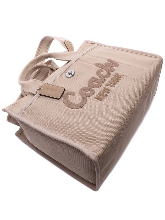 Logo Cargo Canvas Tote Bag Ivory - COACH - BALAAN 6