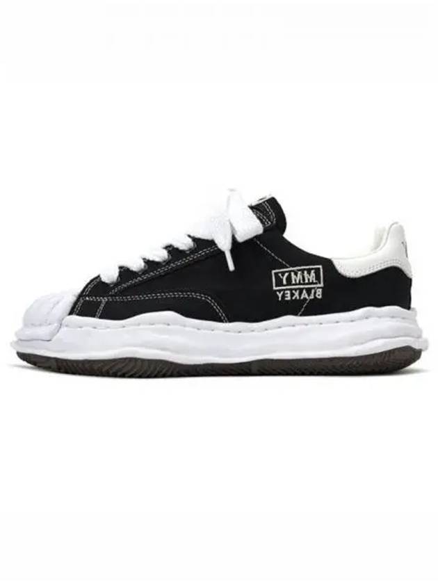 A08FW735 BK Blakey OG Sole Canvas Low Top Sneakers Black White Shoes TJ 270789 - MAISON MIHARA YASUHIRO - BALAAN 1