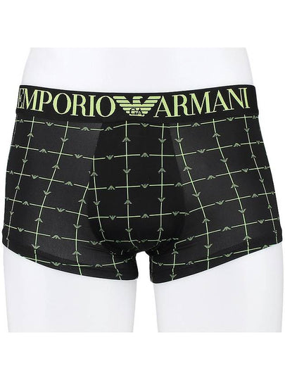 Men's Micro Trunk Briefs Black Green - EMPORIO ARMANI - BALAAN 2