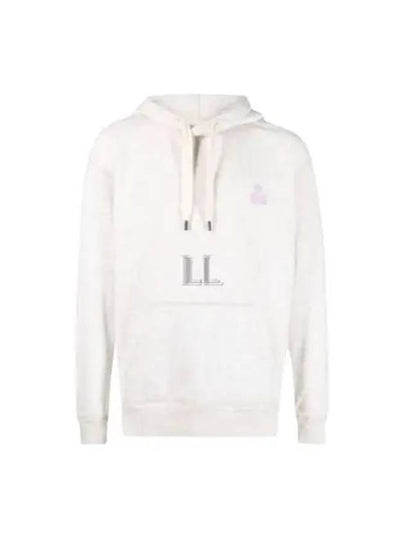 Matte Logo Print Hoodie Ecru - ISABEL MARANT - BALAAN 2