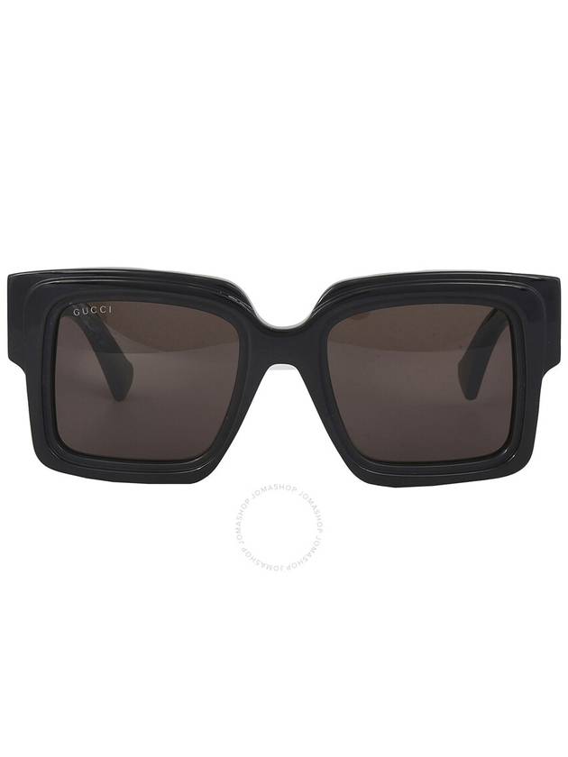 Logo Decorated Square Frame Sunglasses Black - GUCCI - BALAAN 2