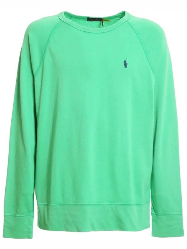 Men's Pony Logo Crew Neck Sweatshirt Green - POLO RALPH LAUREN - BALAAN 2