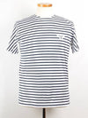 Striped interlock triangle logo short sleeve t shirt XS - PRADA - BALAAN 1