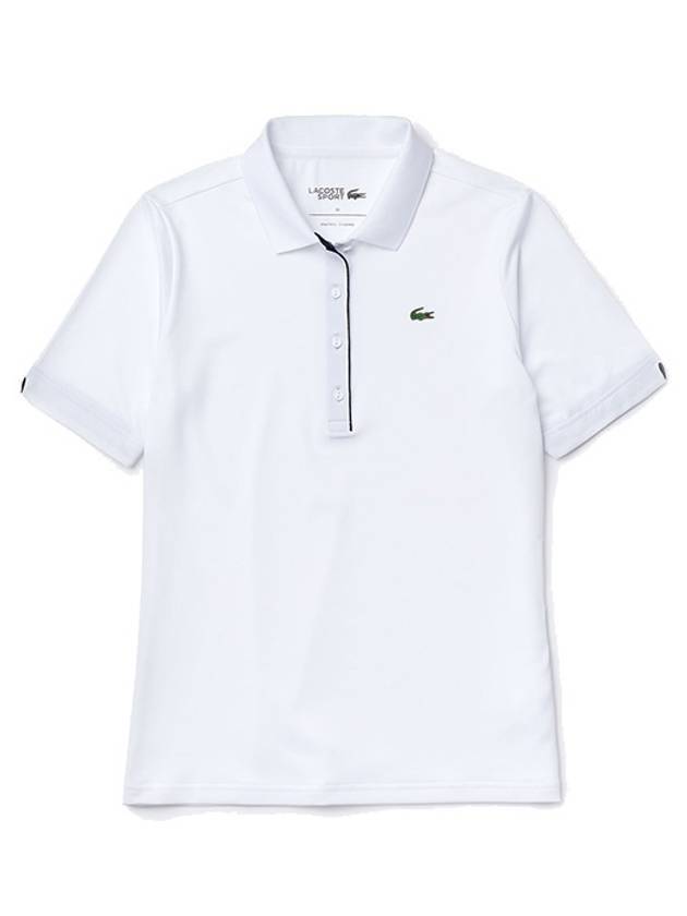 Women's Golf Performance Ultra Dry Short Sleeve Polo Shirt White - LACOSTE - BALAAN 1