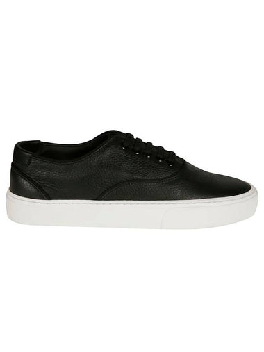 Venice Leather Low Top Sneakers Black - SAINT LAURENT - BALAAN 1