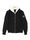 Classic Bunny Zip Up Hoodie White Lining Black - MOOSE KNUCKLES - BALAAN 4