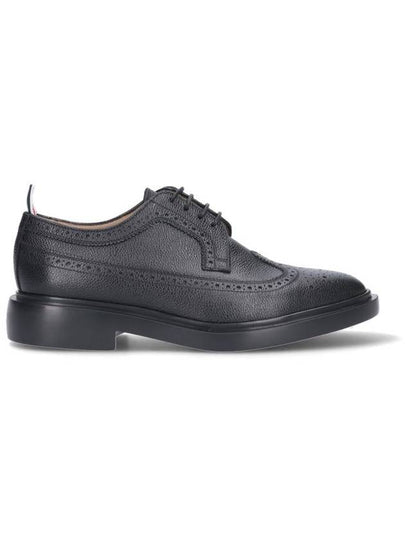 Men's Classic Long Wing Brogue Lace Up Brogue Shoes Black - THOM BROWNE - BALAAN 2