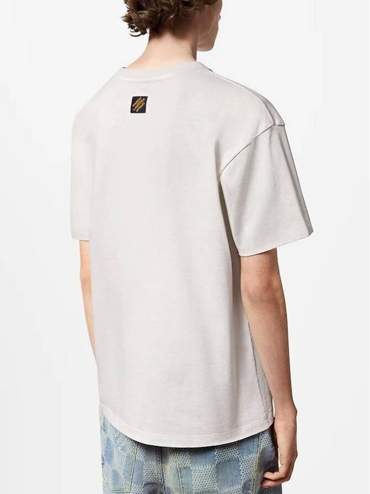 1AFR97 Embroidered Short Sleeved T Shirt - LOUIS VUITTON - BALAAN 2