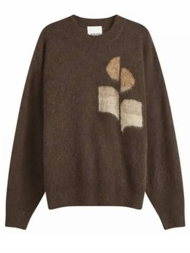 Drany Logo Mohair Knit Top Brown - ISABEL MARANT - BALAAN 2