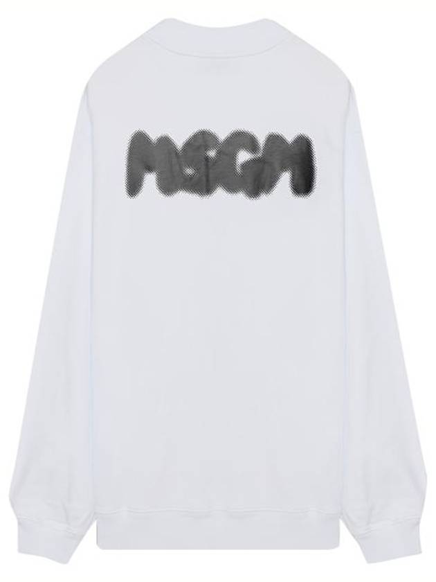 Brushed Logo Print Sweatshirt White - MSGM - BALAAN 2