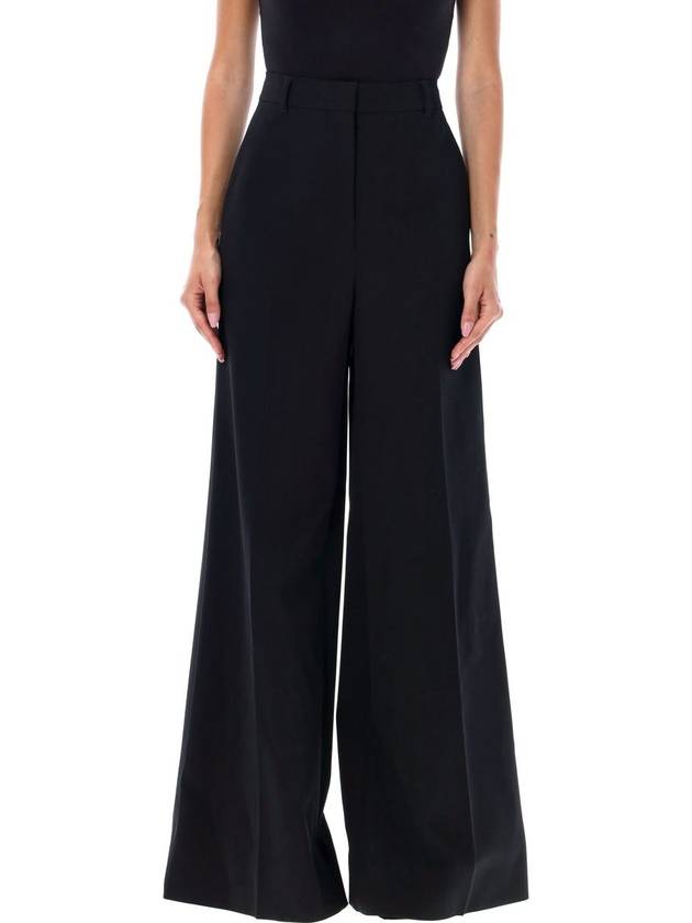 Flared wool wide pants black - STELLA MCCARTNEY - BALAAN 2