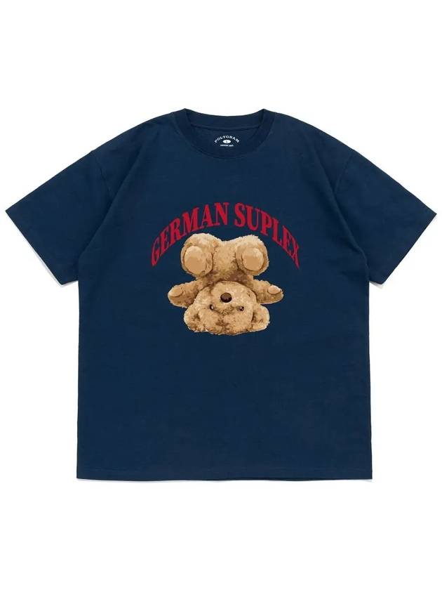 SUPLEX BEAR T SHIRTS DARK BLUE - POLYGRAM - BALAAN 1