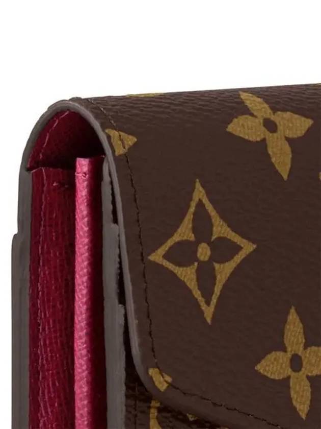 Sarah Monogram Long Wallet Fuchsia Pink - LOUIS VUITTON - BALAAN 6