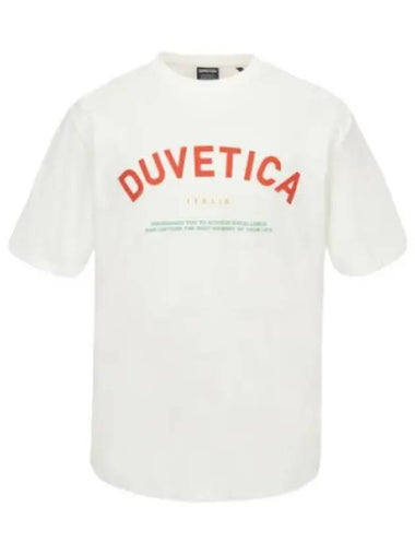 Hoe Light Ivory Short Sleeve T Shirt - DUVETICA - BALAAN 1