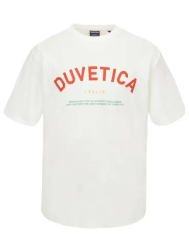 Hoe Light Ivory Men s Short Sleeve T Shirt - DUVETICA - BALAAN 1