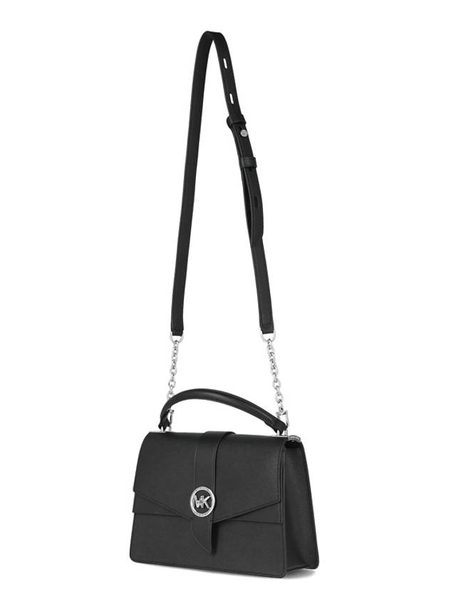 Greenwich Logo Leather Cross Bag Black - MICHAEL KORS - BALAAN 5