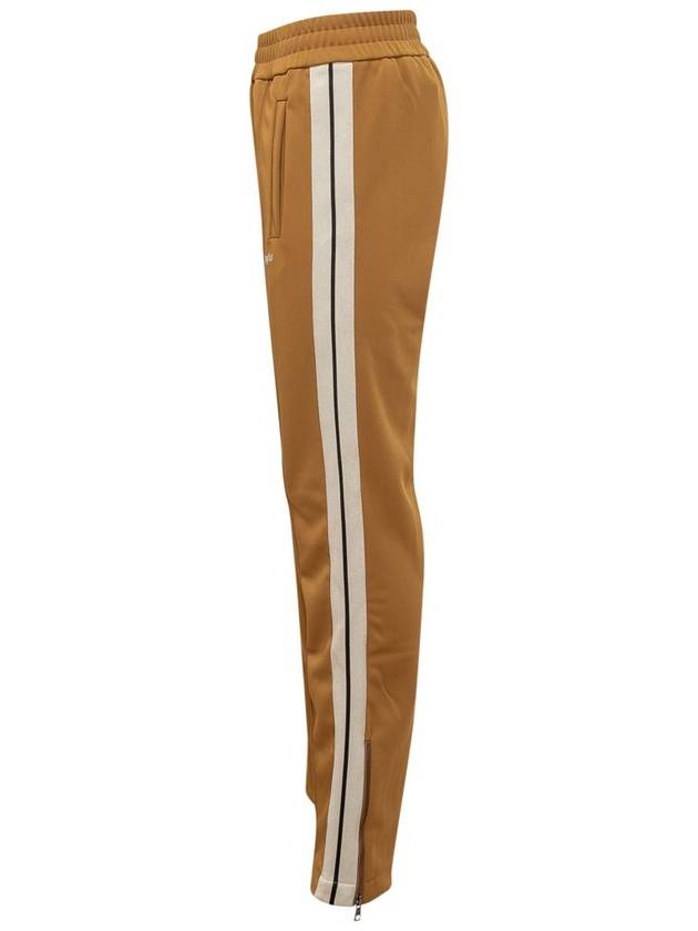 Palm Angels Classic Logo Track Pants Golden Brown - PALM ANGELS - BALAAN 4