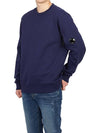 Men's Lens Wappen Diagonal Sweatshirt Navy - CP COMPANY - BALAAN 6